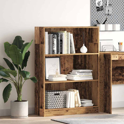 vidaXL Bookcase Old Wood 80x24x109 cm Engineered Wood