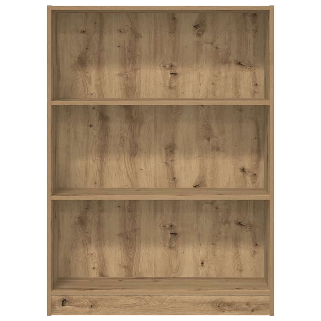 vidaXL Bookcase Artisian Oak 80x24x109 cm Engineered Wood