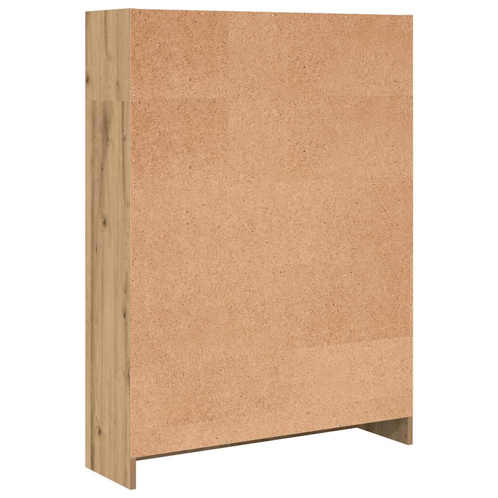 vidaXL Bookcase Artisian Oak 80x24x109 cm Engineered Wood