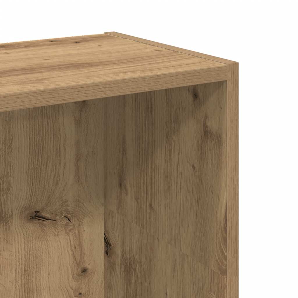 vidaXL Bookcase Artisian Oak 80x24x109 cm Engineered Wood