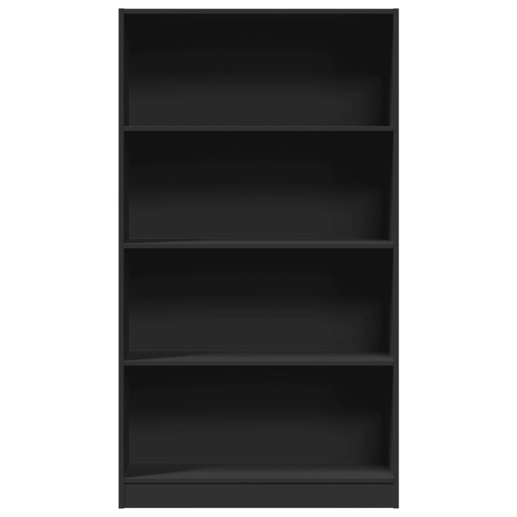 vidaXL Bookcase Black 80x24x143 cm Engineered Wood