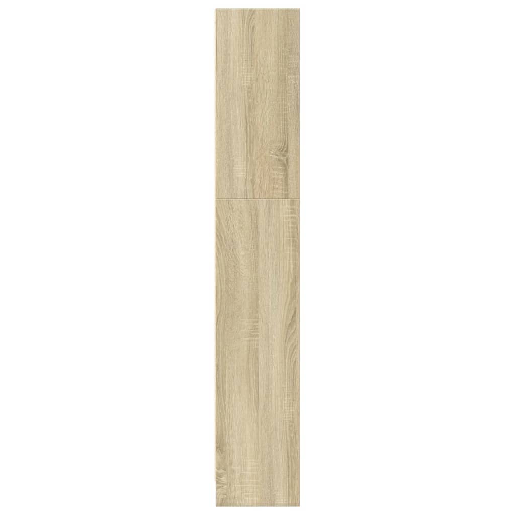 vidaXL Bookcase Sonoma Oak 80x24x143 cm Engineered Wood