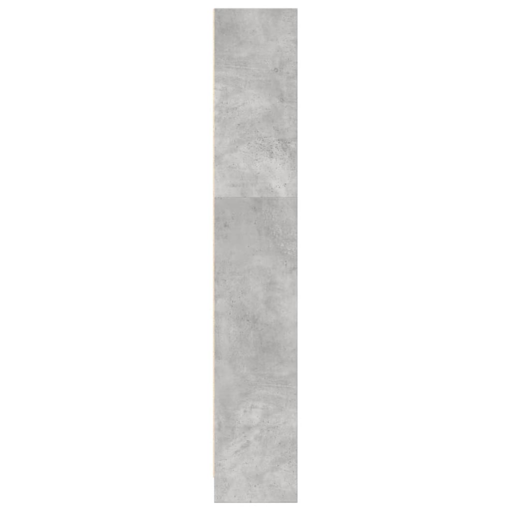vidaXL Bookcase Concrete Grey 80x24x143 cm Engineered Wood
