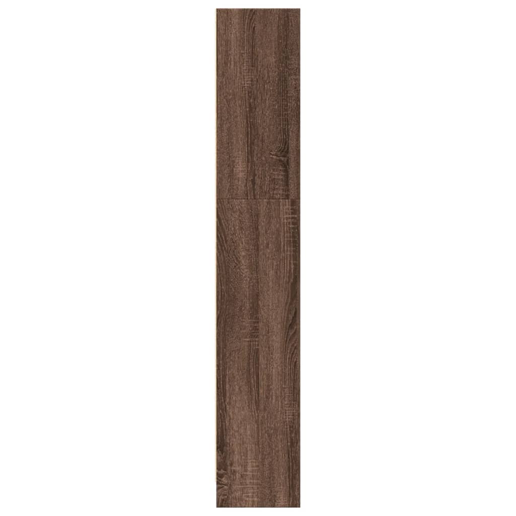 vidaXL Bookcase Brown Oak 80x24x143 cm Engineered Wood