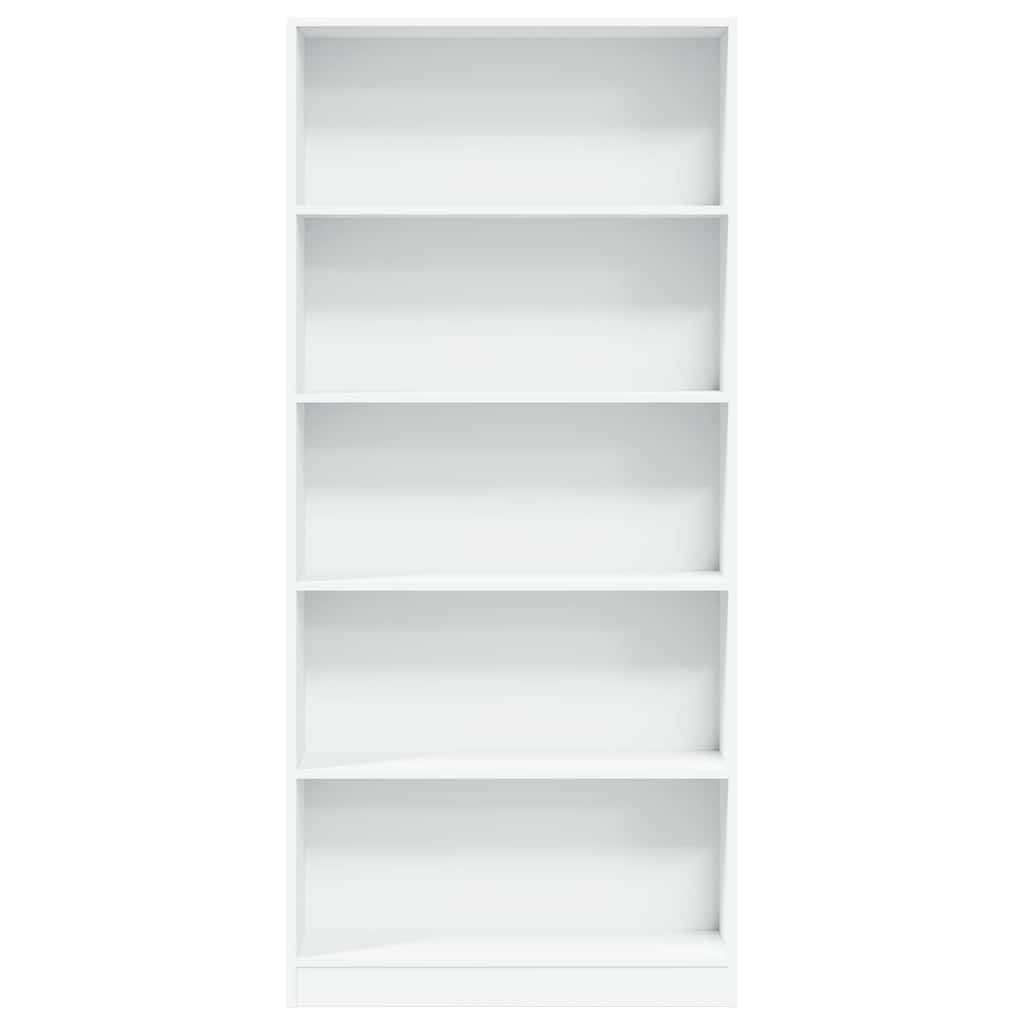 vidaXL Bookcase White 80x24x176 cm Engineered Wood