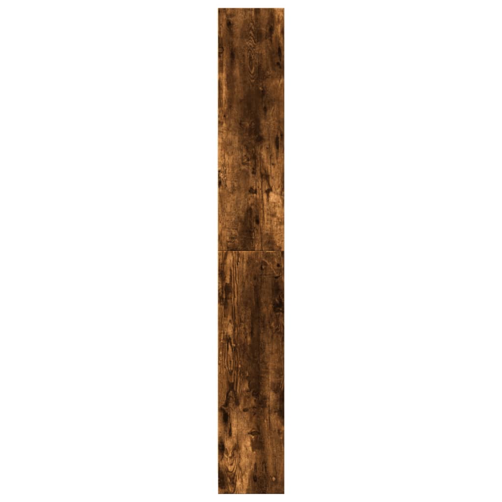 vidaXL Bookcase Smoked Oak 80x24x176 cm Engineered Wood