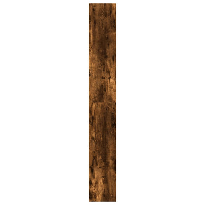vidaXL Bookcase Smoked Oak 80x24x176 cm Engineered Wood