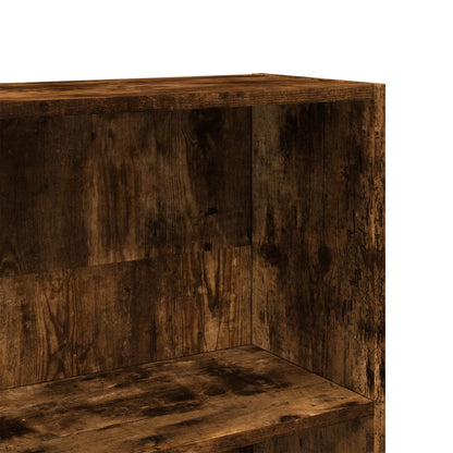 vidaXL Bookcase Smoked Oak 80x24x176 cm Engineered Wood