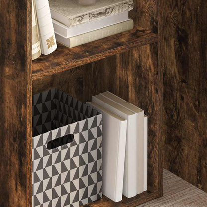 vidaXL Bookcase Smoked Oak 40x30x77 cm Engineered Wood