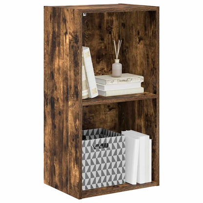 vidaXL Bookcase Smoked Oak 40x30x77 cm Engineered Wood