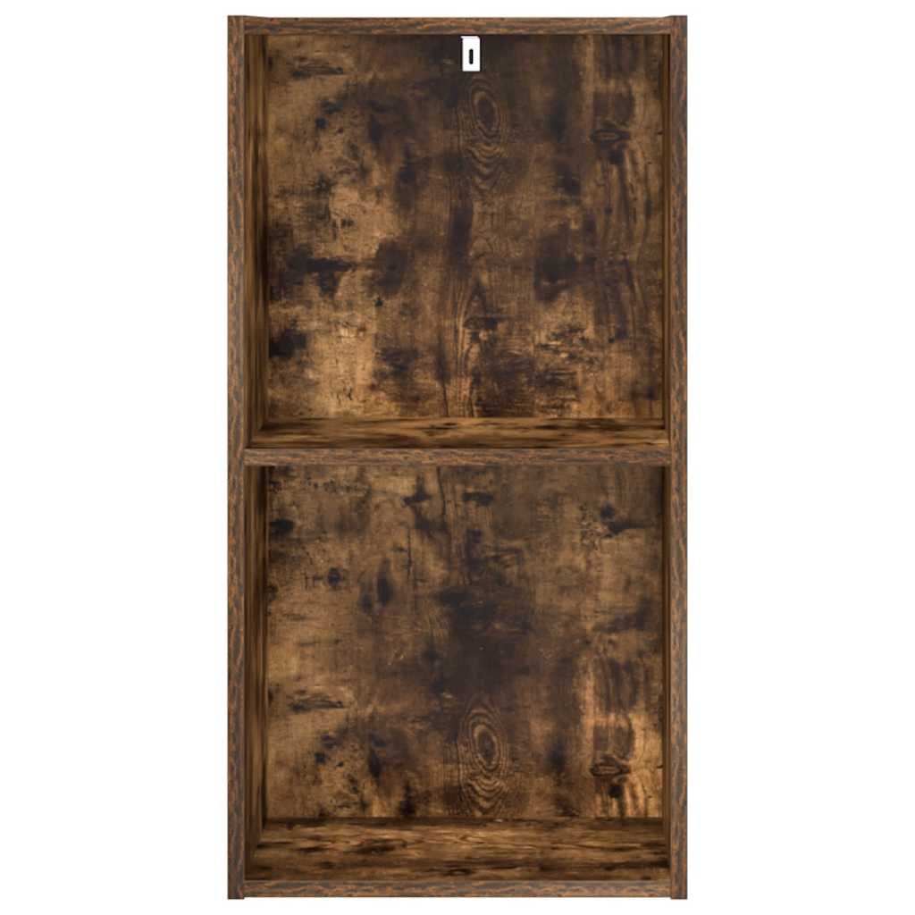 vidaXL Bookcase Smoked Oak 40x30x77 cm Engineered Wood
