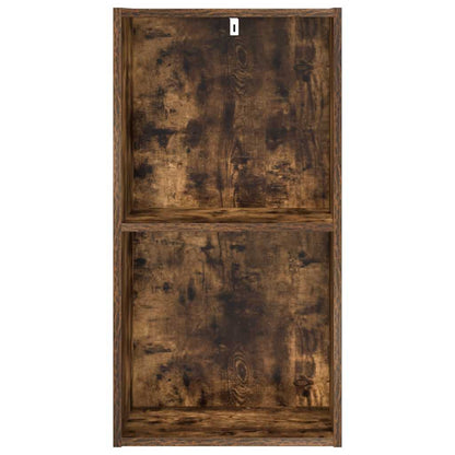 vidaXL Bookcase Smoked Oak 40x30x77 cm Engineered Wood