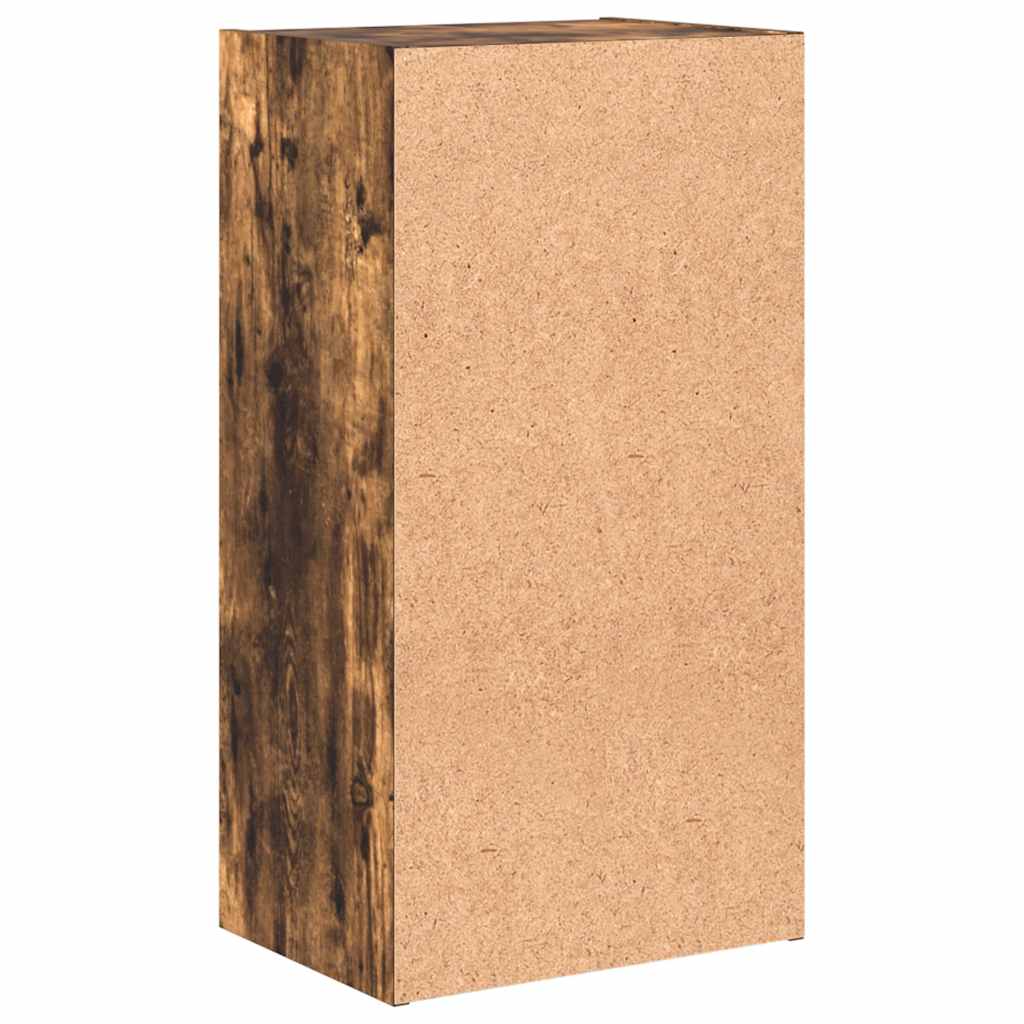 vidaXL Bookcase Smoked Oak 40x30x77 cm Engineered Wood