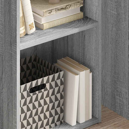 vidaXL Bookcase Grey Sonoma 40x30x77 cm Engineered Wood