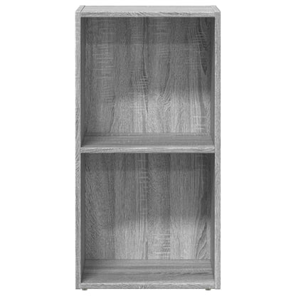 vidaXL Bookcase Grey Sonoma 40x30x77 cm Engineered Wood