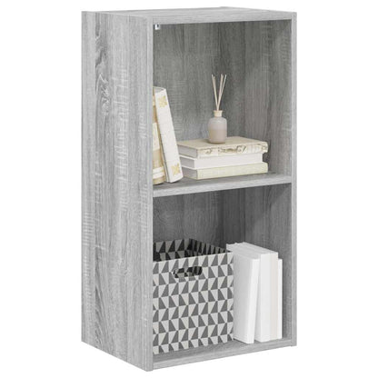 vidaXL Bookcase Grey Sonoma 40x30x77 cm Engineered Wood