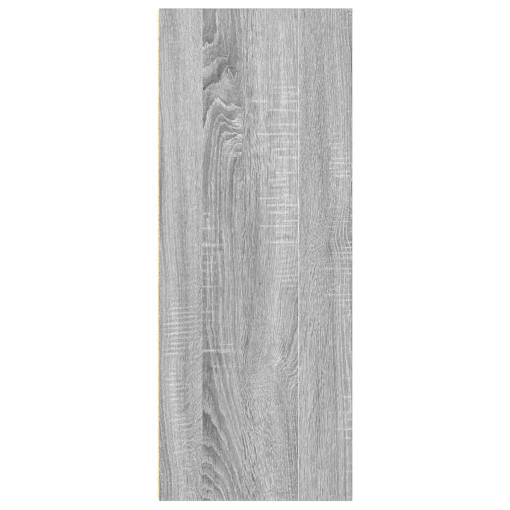 vidaXL Bookcase Grey Sonoma 40x30x77 cm Engineered Wood