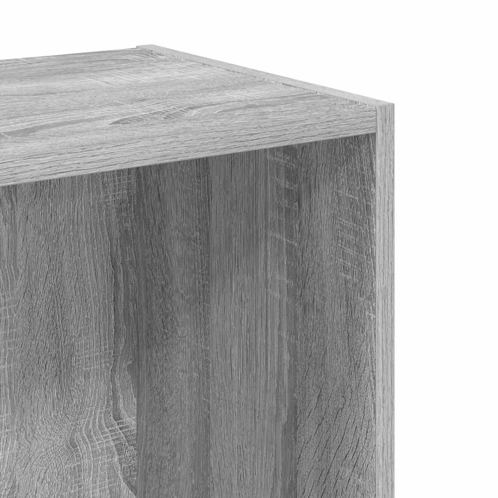 vidaXL Bookcase Grey Sonoma 40x30x77 cm Engineered Wood