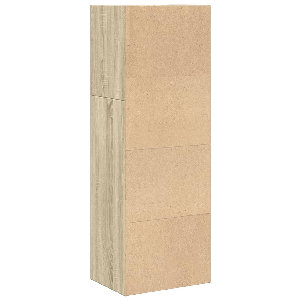 vidaXL Bookcase Sonoma Oak 40x30x114 cm Engineered Wood