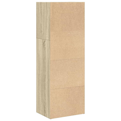 vidaXL Bookcase Sonoma Oak 40x30x114 cm Engineered Wood