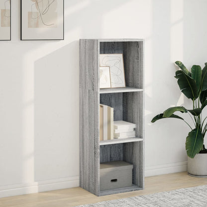 vidaXL Bookcase Grey Sonoma 40x30x114 cm Engineered Wood