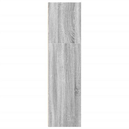 vidaXL Bookcase Grey Sonoma 40x30x114 cm Engineered Wood