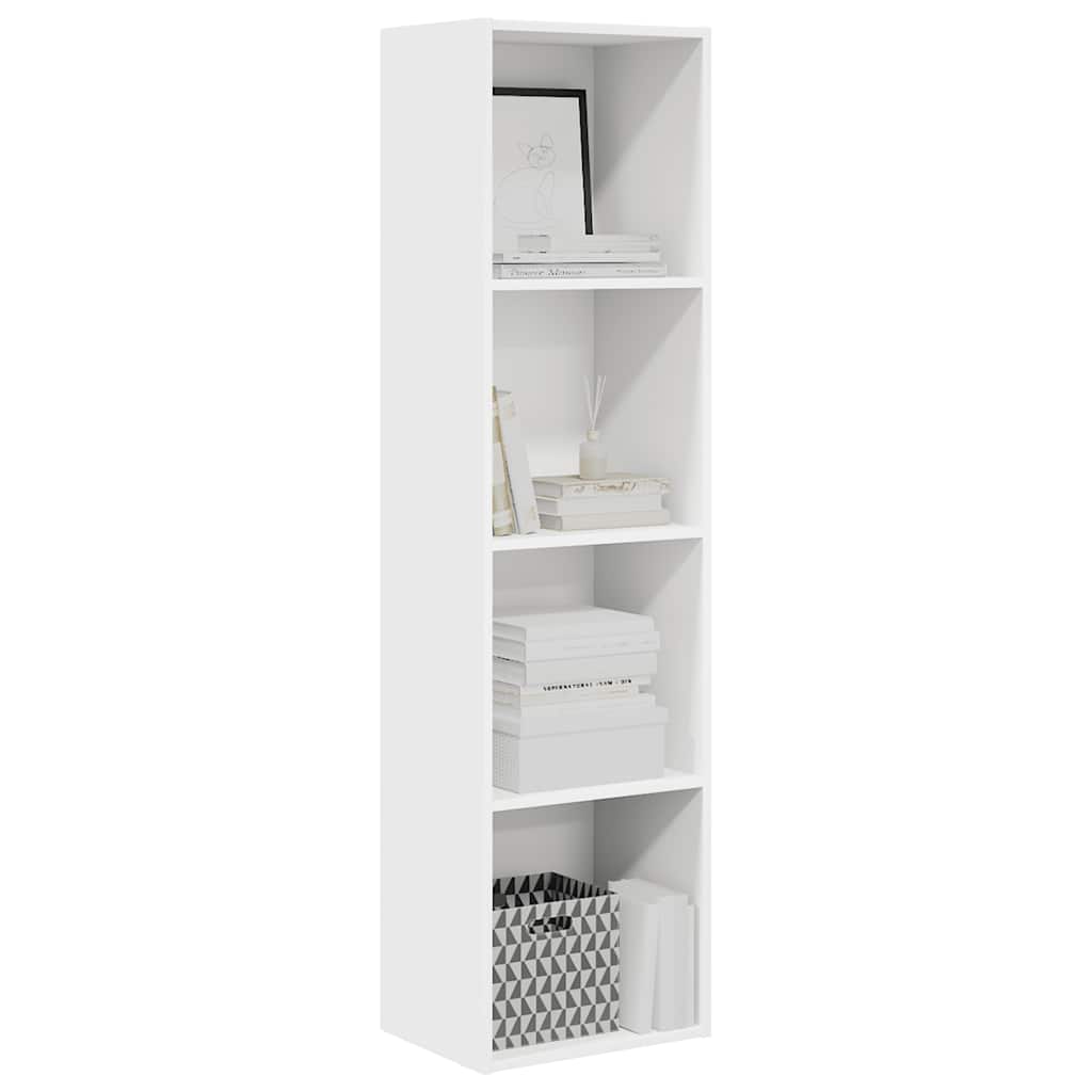 vidaXL Bookcase White 40x30x152 cm Engineered Wood