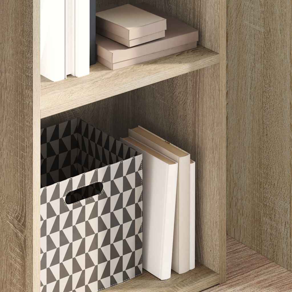 vidaXL Bookcase Sonoma Oak 40x30x152 cm Engineered Wood