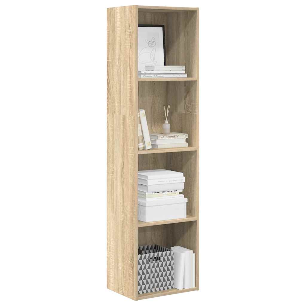 vidaXL Bookcase Sonoma Oak 40x30x152 cm Engineered Wood