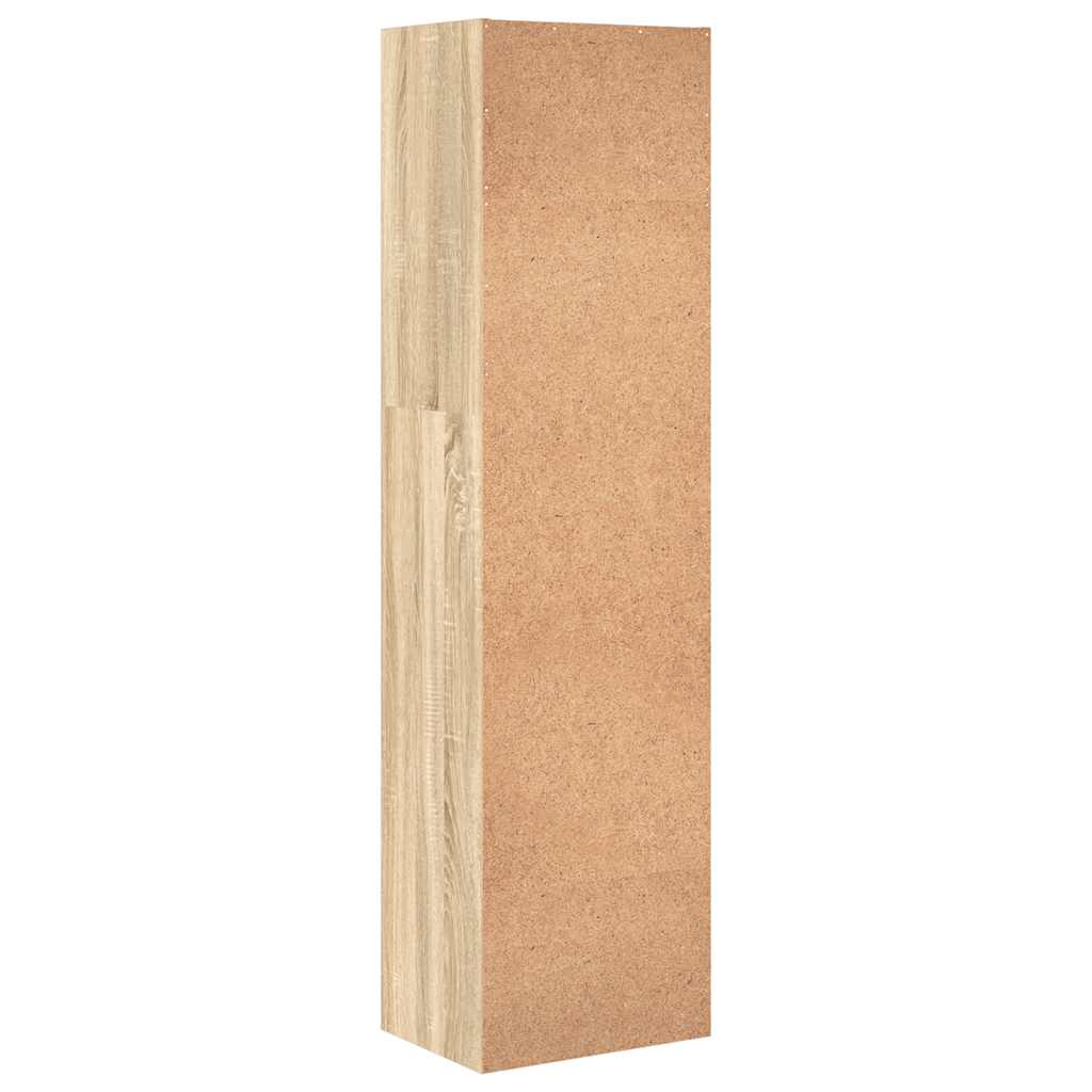 vidaXL Bookcase Sonoma Oak 40x30x152 cm Engineered Wood