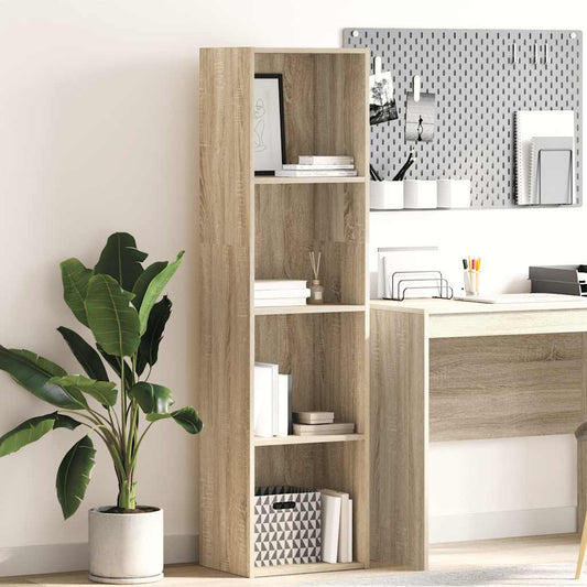 vidaXL Bookcase Sonoma Oak 40x30x152 cm Engineered Wood