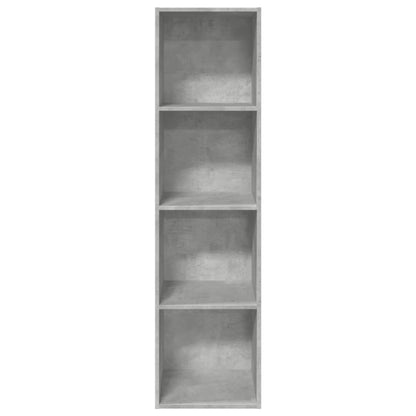 vidaXL Bookcase Concrete Grey 40x30x152 cm Engineered Wood