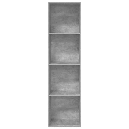 vidaXL Bookcase Concrete Grey 40x30x152 cm Engineered Wood