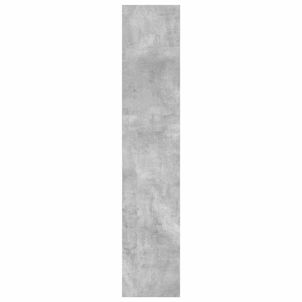 vidaXL Bookcase Concrete Grey 40x30x152 cm Engineered Wood