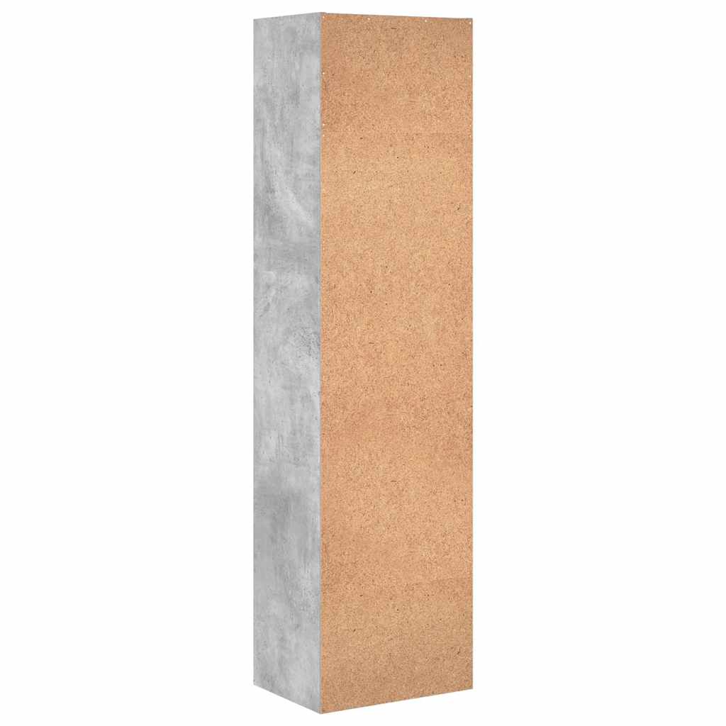 vidaXL Bookcase Concrete Grey 40x30x152 cm Engineered Wood