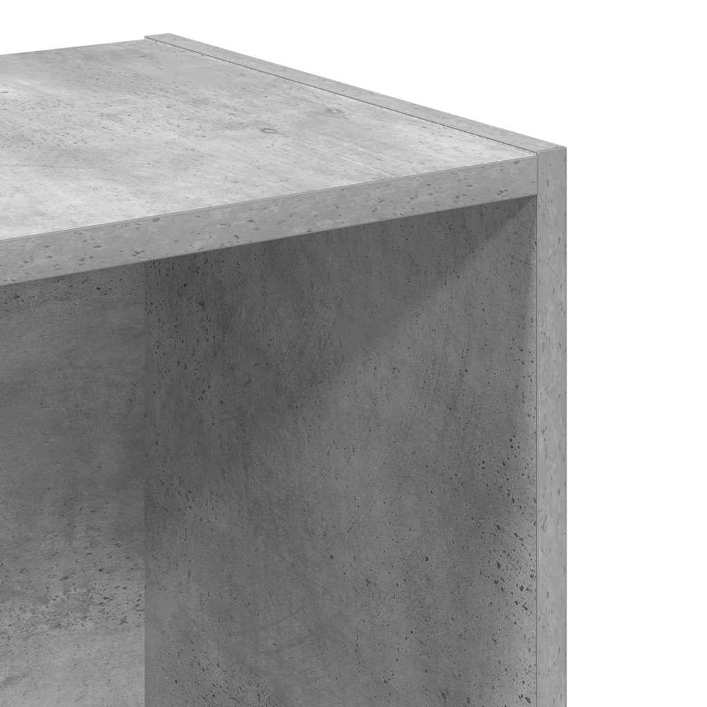 vidaXL Bookcase Concrete Grey 40x30x152 cm Engineered Wood