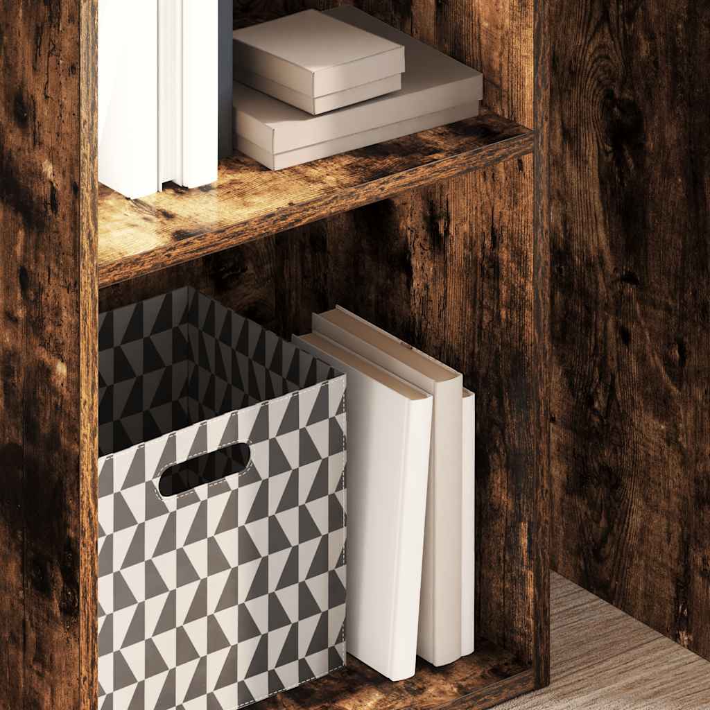 vidaXL Bookcase Smoked Oak 40x30x152 cm Engineered Wood