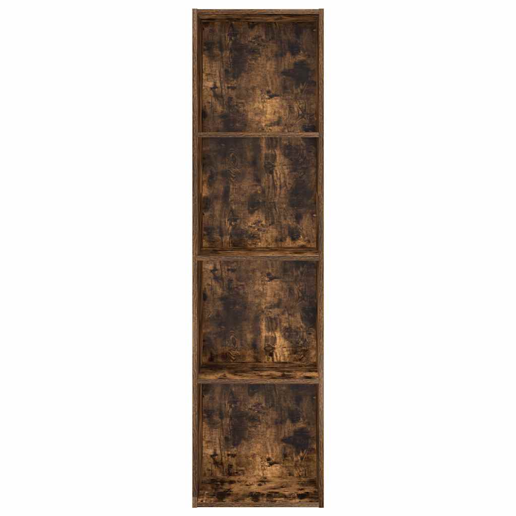 vidaXL Bookcase Smoked Oak 40x30x152 cm Engineered Wood