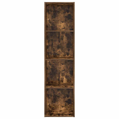 vidaXL Bookcase Smoked Oak 40x30x152 cm Engineered Wood