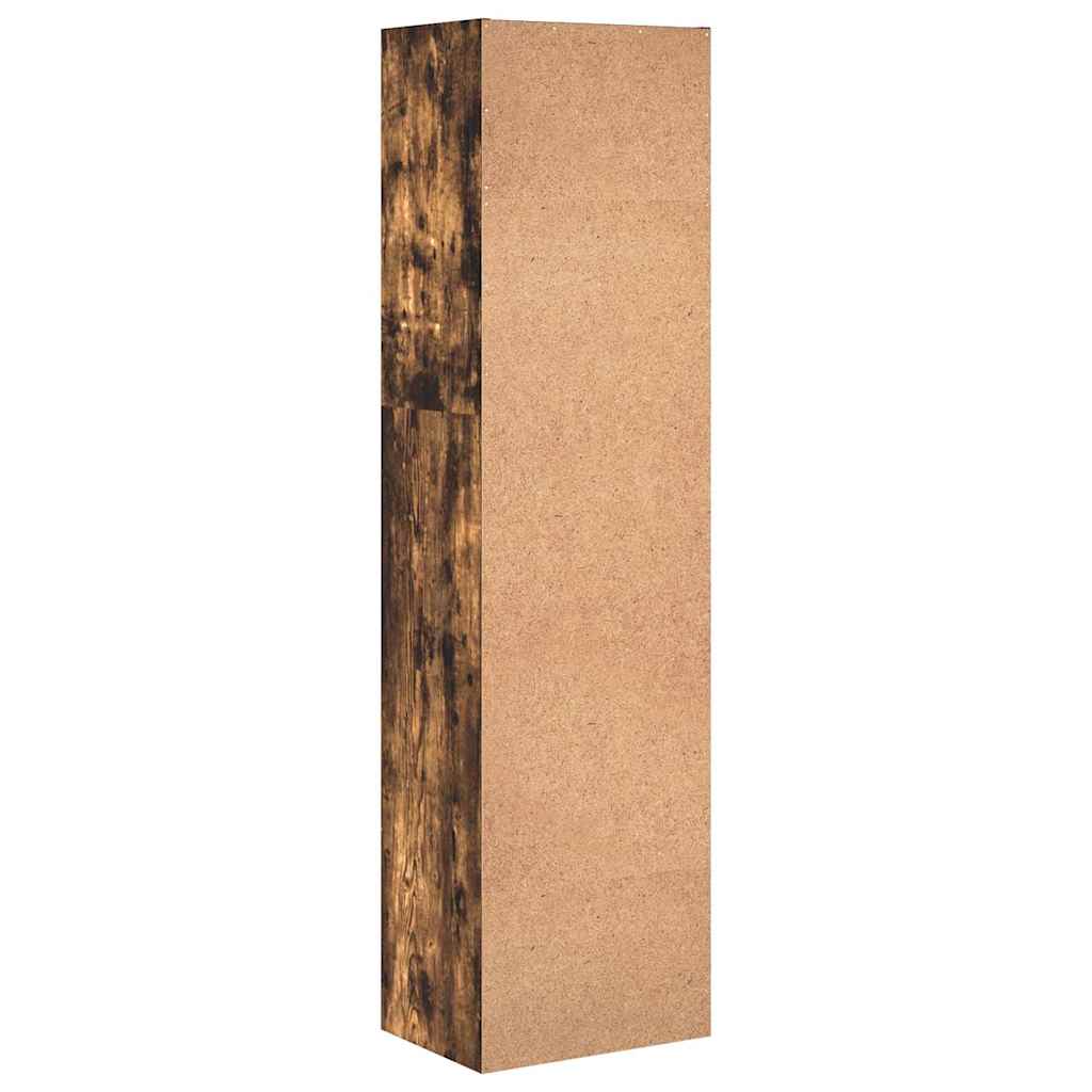 vidaXL Bookcase Smoked Oak 40x30x152 cm Engineered Wood