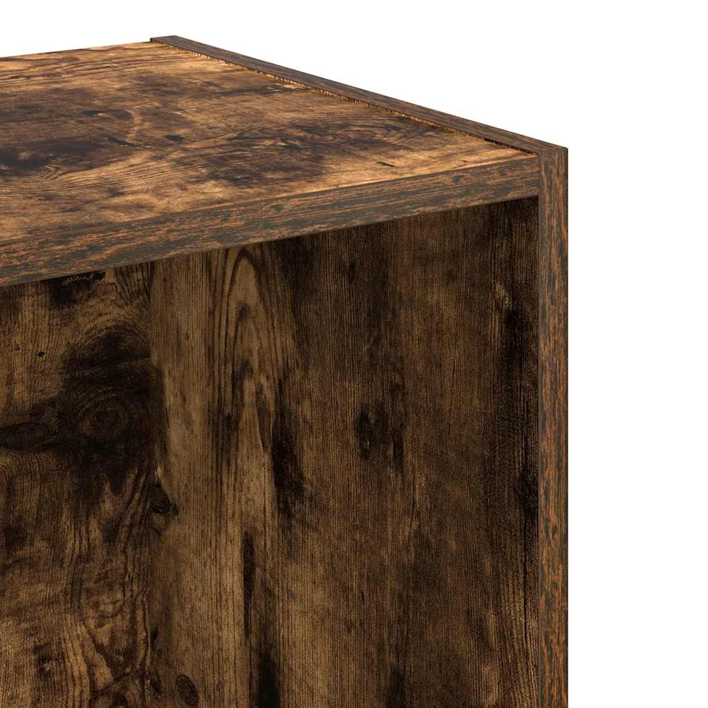vidaXL Bookcase Smoked Oak 40x30x152 cm Engineered Wood