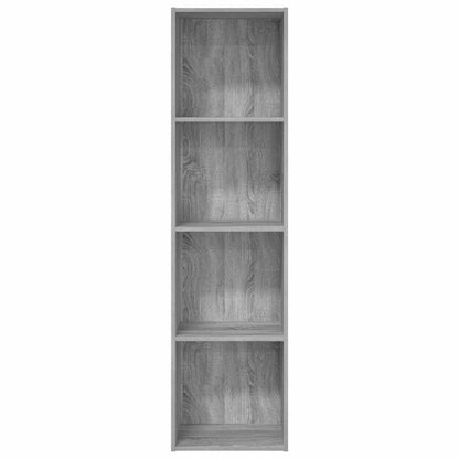 vidaXL Bookcase Grey Sonoma 40x30x152 cm Engineered Wood