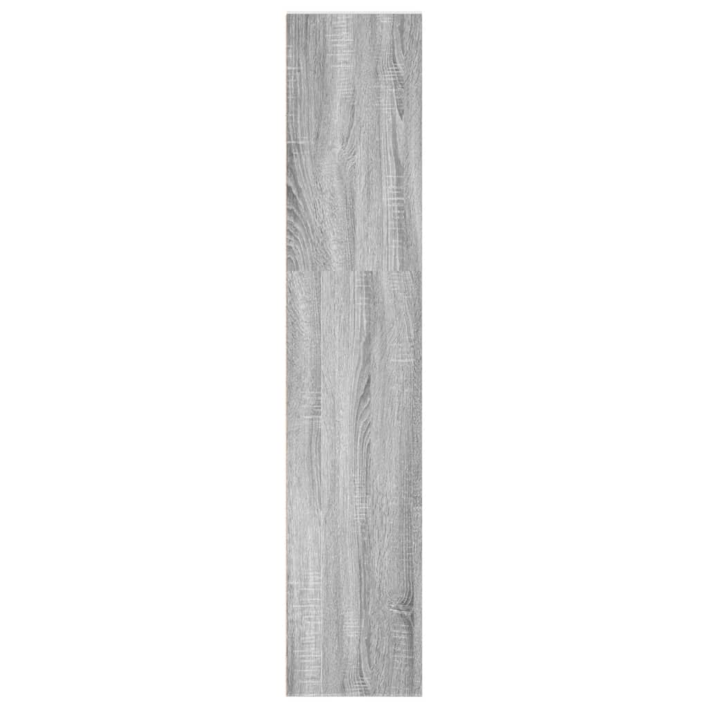 vidaXL Bookcase Grey Sonoma 40x30x152 cm Engineered Wood