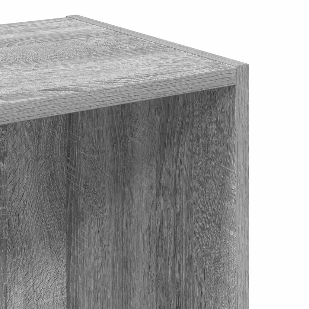 vidaXL Bookcase Grey Sonoma 40x30x152 cm Engineered Wood