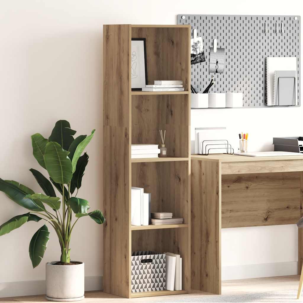 vidaXL Bookcase Artisian Oak 40x30x152 cm Engineered Wood