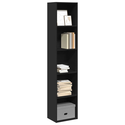 vidaXL Bookcase Black 40x30x189 cm Engineered Wood