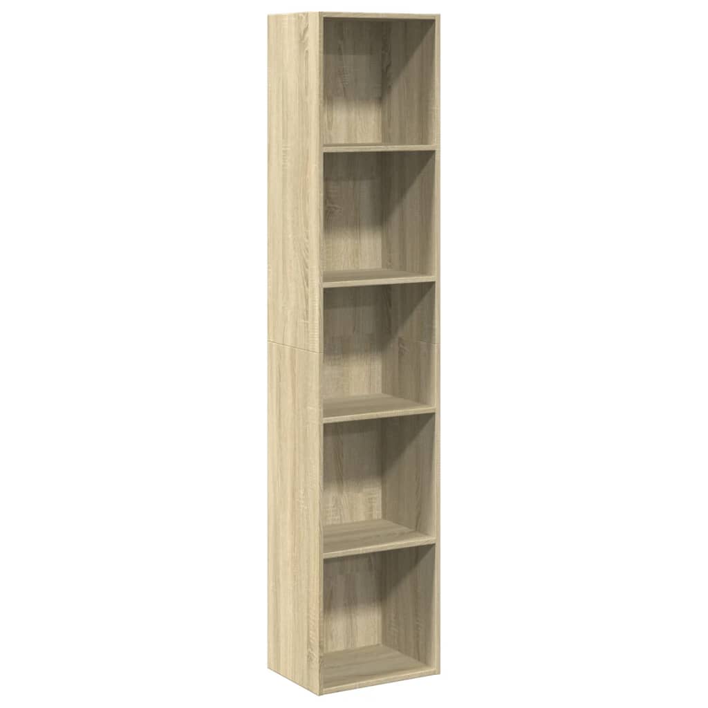 vidaXL Bookcase Sonoma Oak 40x30x189 cm Engineered Wood