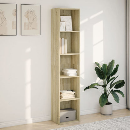 vidaXL Bookcase Sonoma Oak 40x30x189 cm Engineered Wood