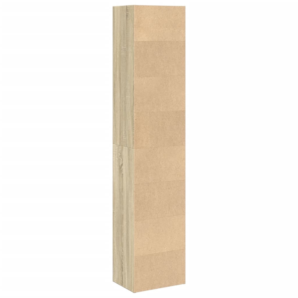 vidaXL Bookcase Sonoma Oak 40x30x189 cm Engineered Wood