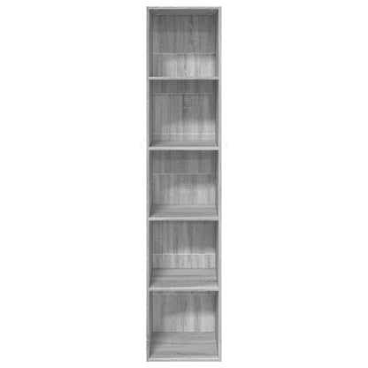 vidaXL Bookcase Grey Sonoma 40x30x189 cm Engineered Wood